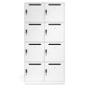 taquilla vestuario blanco mailbox 8 compartimentos 4