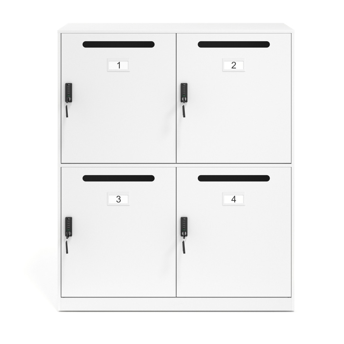 taquilla vestuario blanco mailbox 4 compartimentos 4