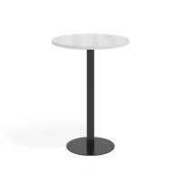Mesa alta oficina Redonda Atrium, estructura negra - ALBO, 80x80