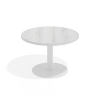 Mesa de centro Atrium estructura blanca - ALBO, 80x80