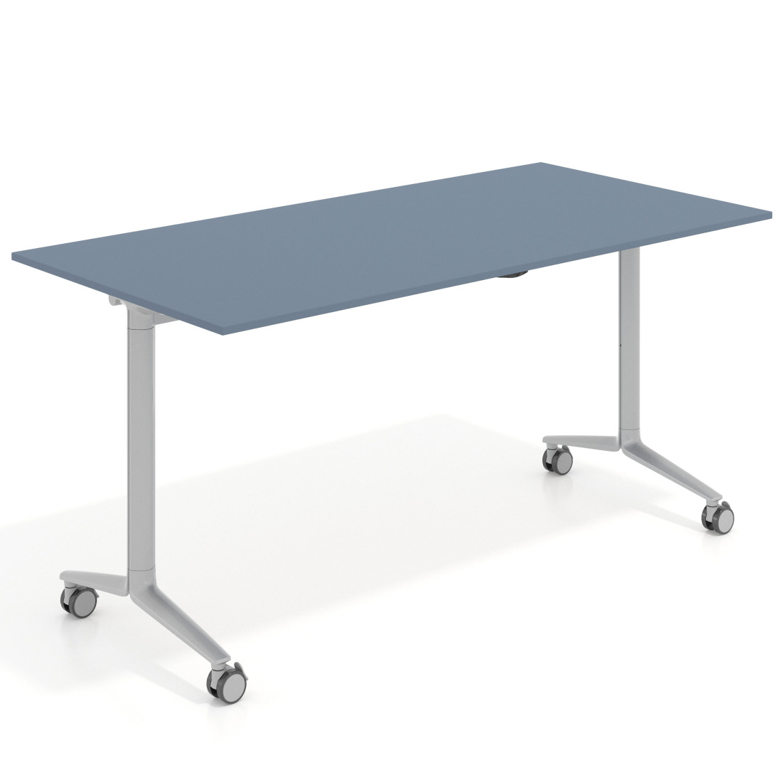 mesa de escritorio plegable 150x75 azul talco pivot mesa plegable rectangular 1