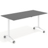 mesa de escritorio plegable 150x75 gris tormenta pivot mesa plegable rectangular 1