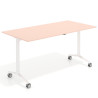 mesa de escritorio plegable 150x75 rosa nube pivot mesa plegable rectangular 1