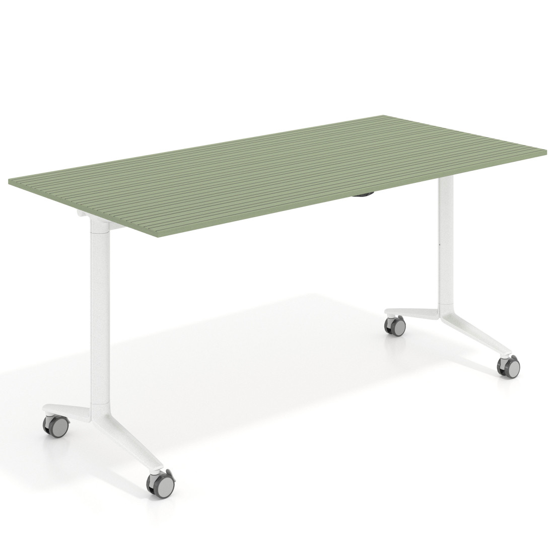 mesa de escritorio plegable 150x75 rayado sauce pivot mesa plegable rectangular 1