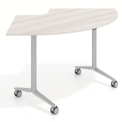 Mesa plegable pivot corner, estructura aluminio, canto 16cm - CALIFORNIA, 155x93