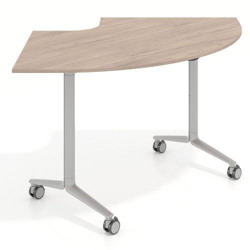 Mesa plegable pivot corner, estructura aluminio, canto 16cm - SAHARA, 155x93
