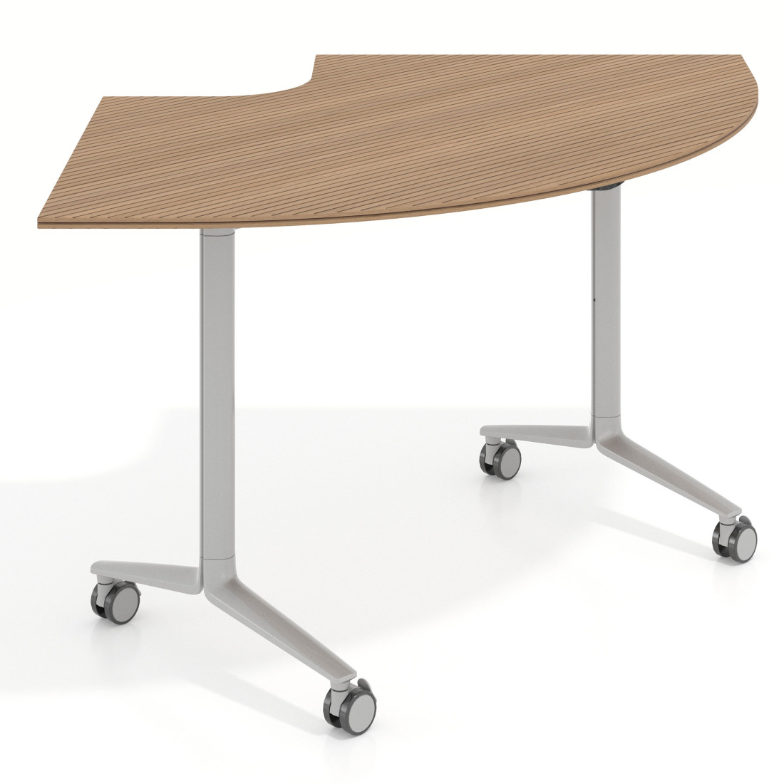 mesa de escritorio plegable 155x93 rayado natural pivot mesa plegable corner 1