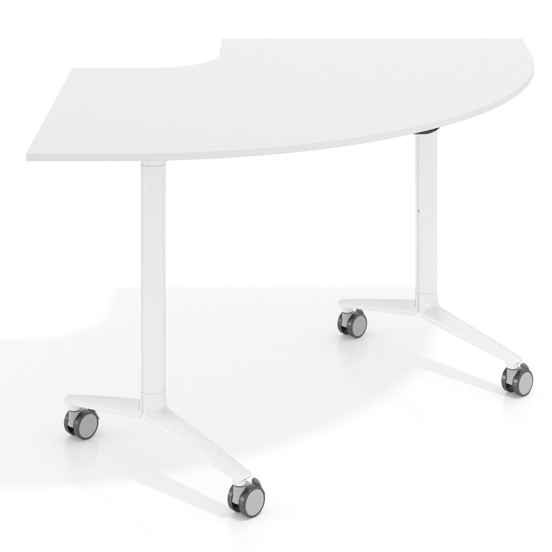 mesa de escritorio plegable 155x93 blanco mate pivot mesa plegable corner 1
