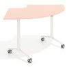 mesa de escritorio plegable 155x93 rosa nube pivot mesa plegable corner 1