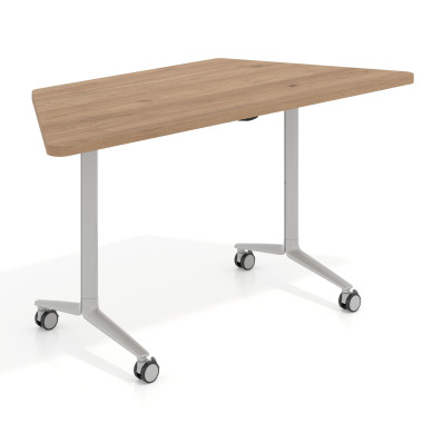Mesa plegable trapezoidal