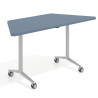 mesa de escritorio plegable 150x65 azul talco pivot mesa plegable trapezoidal 1
