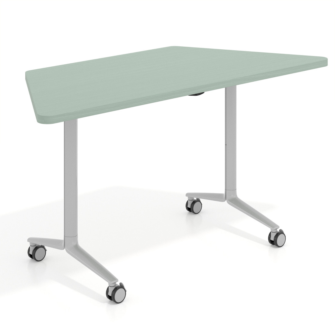 mesa de escritorio plegable 150x65 iris pivot mesa plegable trapezoidal 1