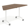 mesa de escritorio plegable 150x65 noce sabi pivot mesa plegable trapezoidal 1