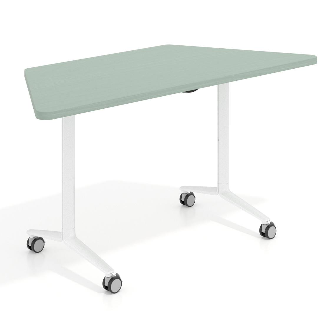 mesa de escritorio plegable 150x65 iris pivot mesa plegable trapezoidal 1