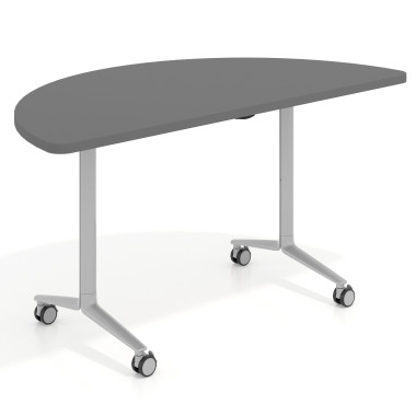 Mesa plegable semicírculo