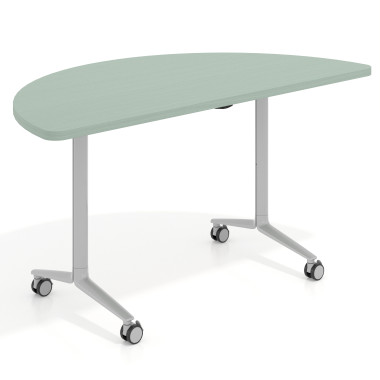 Mesa plegable semicírculo