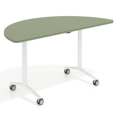 Mesa plegable semicírculo