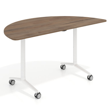 Mesa plegable semicírculo