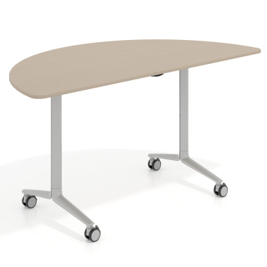 Mesa plegable semicírculo