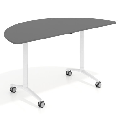 Mesa plegable semicírculo