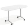 mesa de escritorio plegable 160x80 blanco mate pivot mesa plegable ovalada 1