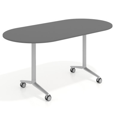Mesa plegable ovalada