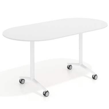 Mesa plegable ovalada