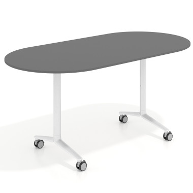 Mesa plegable ovalada