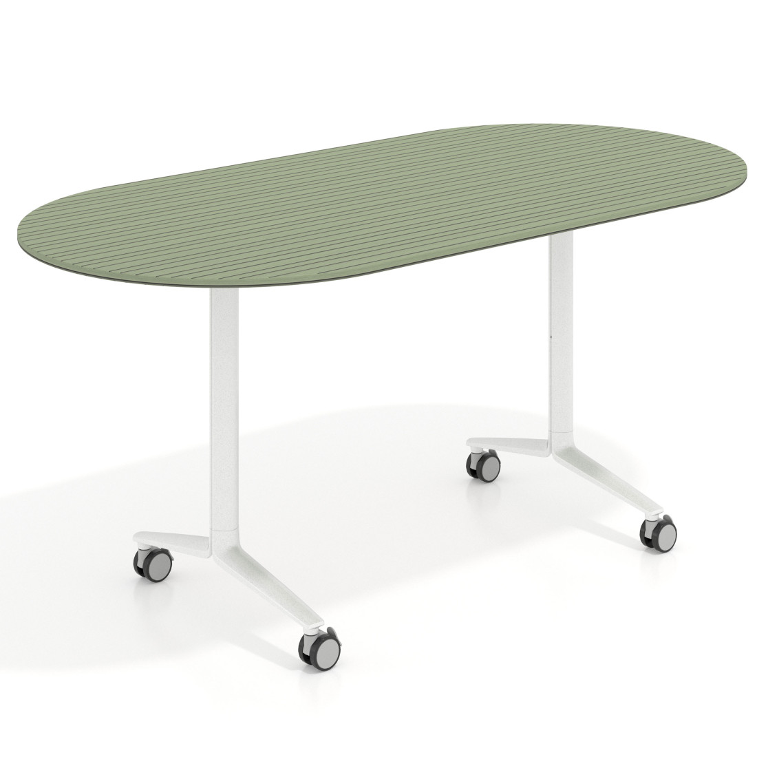 mesa de escritorio plegable 160x80 rayado sauce pivot mesa plegable ovalada 1