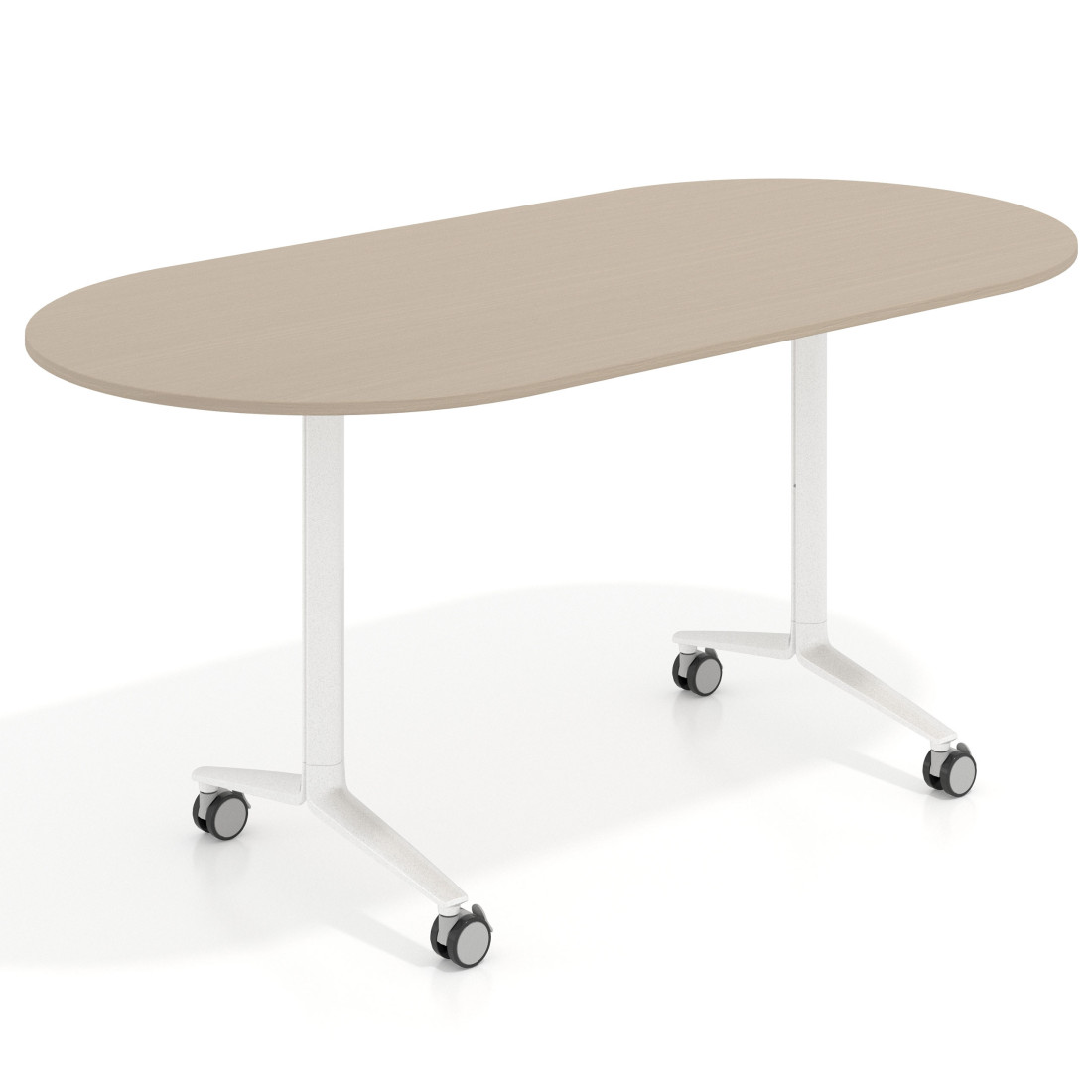 mesa de escritorio plegable 160x80 canvas pivot mesa plegable ovalada 1