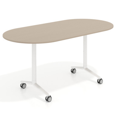 Mesa plegable ovalada