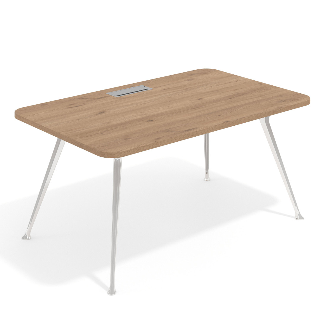 mesa de direccion 160x100 naturale tekno mesa con pasacables 1