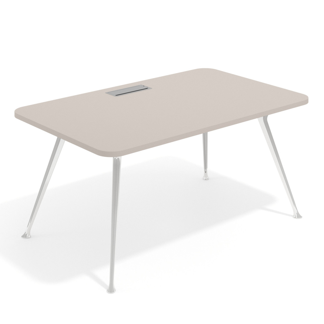 mesa de direccion 100x100 gris coco tekno mesa con pasacables 1
