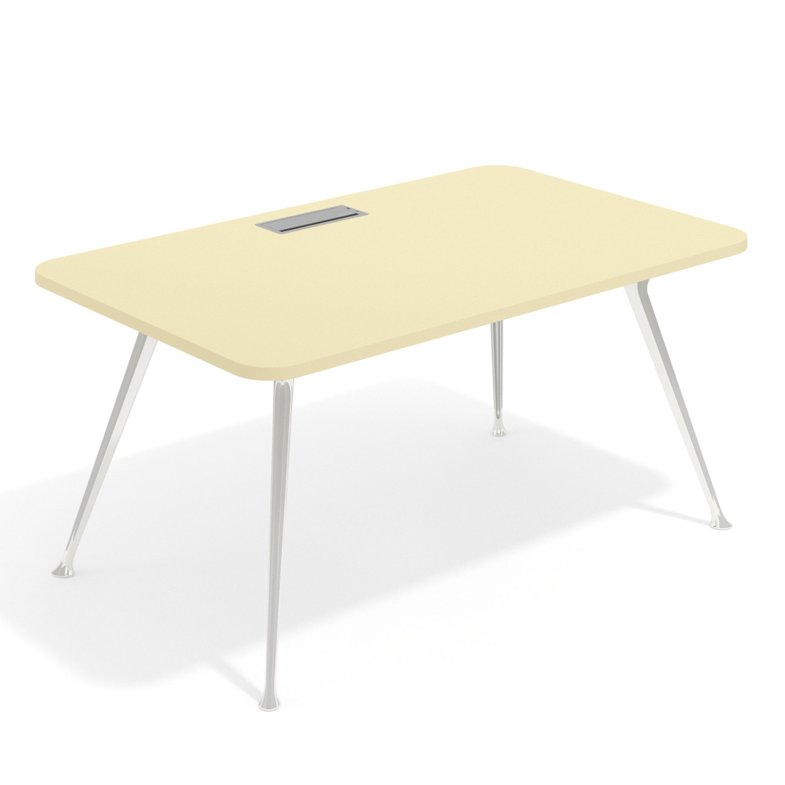 mesa de direccion 100x100 salvia tekno mesa con pasacables 1