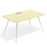 mesa de direccion 100x100 salvia tekno mesa con pasacables 1