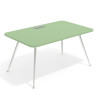 mesa de direccion 200x100 verde talco tekno mesa con pasacables 1
