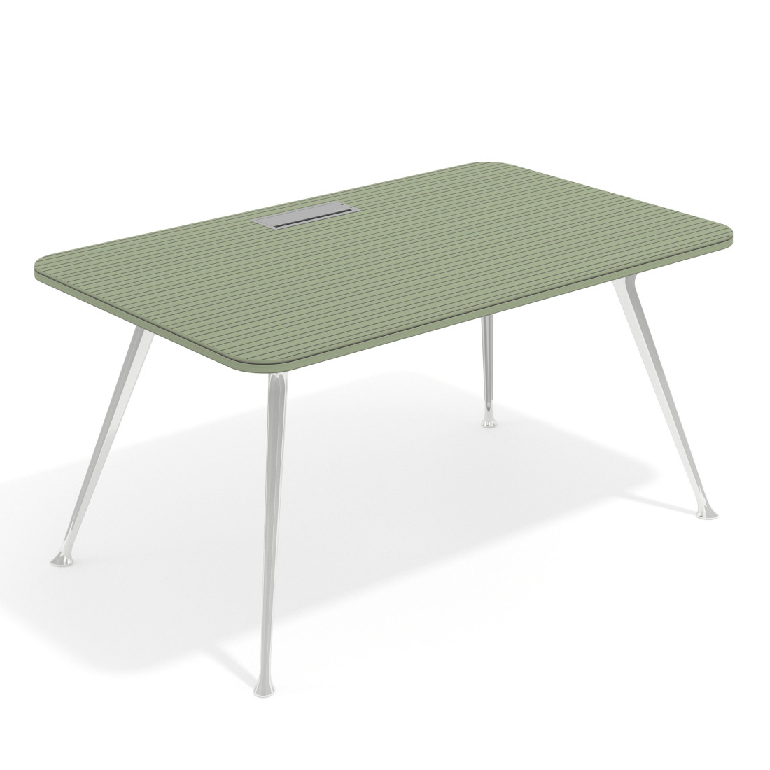 mesa de direccion 100x100 rayado sauce tekno mesa con pasacables 1