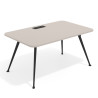 mesa de direccion 120x100 gris coco tekno mesa con pasacables 1