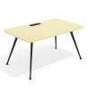 mesa de direccion 160x100 salvia tekno mesa con pasacables 1