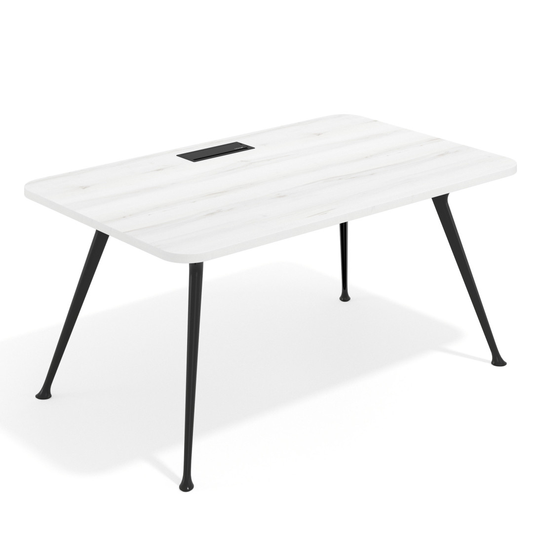 mesa de direccion 100x100 albo tekno mesa con pasacables 1