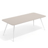 mesa reuniones 220x100 gris coco tekno mesa sin pasacables 1