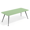 mesa reuniones 220x100 verde talco tekno mesa sin pasacables 1
