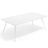 mesa reuniones 220x120 blanco mate tekno 1