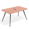 mesa reuniones 120x120 rosa talco tekno mesa fondo 120cm 1