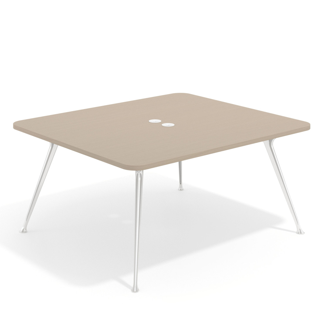 mesa reuniones 140x140 canvas tekno mesa fondo 140cm 1