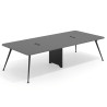 mesa reuniones 260x140 gris tormenta tekno mesa doble fondo 140cm 1