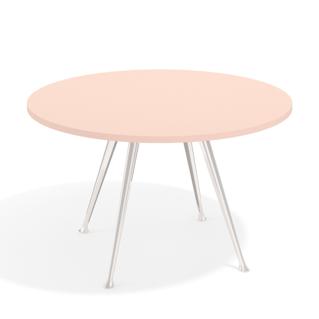 mesa reuniones 130cm rosa nube tekno mesa de reuniones 130cm 1