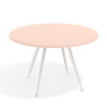 mesa reuniones 130cm rosa nube tekno mesa de reuniones 130cm 1
