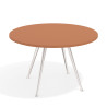 mesa reuniones 130cm terracota tekno mesa de reuniones 130cm 1