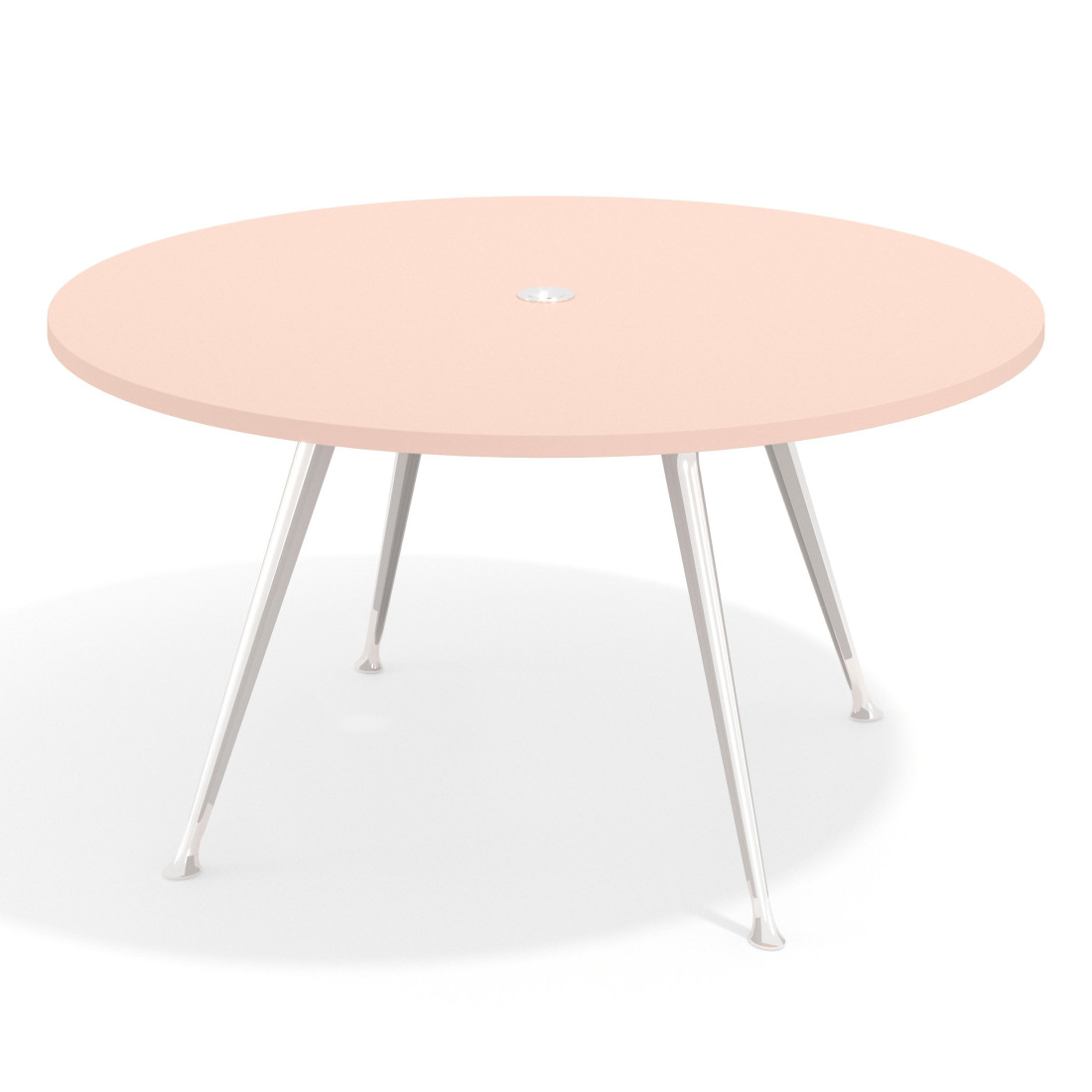 mesa reuniones 150cm rosa nube tekno mesa de reuniones 150cm 1